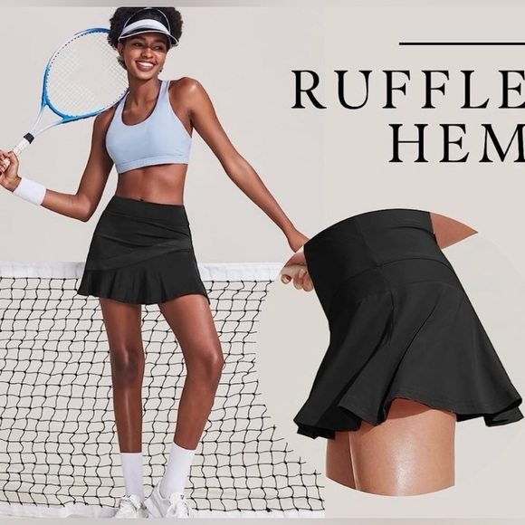 Ruffle Hem Active Golf/Tennis/Pickle Ball Skort 🌴 - Picture 1 of 15